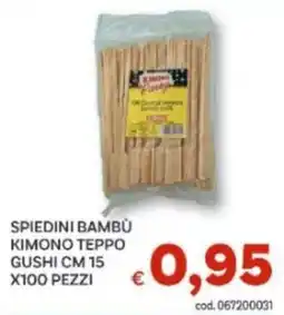Vivo Supermercati Spiedini bambù kimono teppo offerta