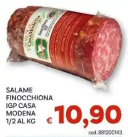 Vivo Supermercati Salame finocchiona IGP casa Modena offerta