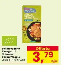 Eurospar Seitan Vegano Biologico al Naturale Despar Veggie offerta