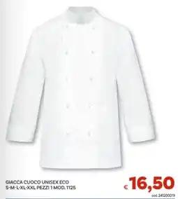 Vivo Supermercati Giacca cuoco unisex eco offerta