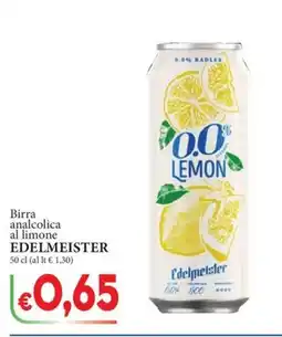 D'Italy Birra analcolica al limone Edelmeister offerta