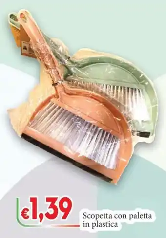 D'Italy Scopetta con paletta in plastica offerta