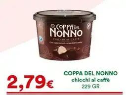 Supermercati Pasquale Prisco Coppa del Nonno chicchi al caffè offerta