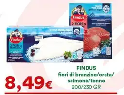 Supermercati Pasquale Prisco Findus fiori di branzino/orata/salmone/tonno offerta