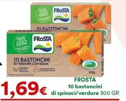 Supermercati Pasquale Prisco Frosta 10 bastoncini di spinaci/verdure offerta