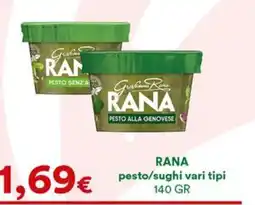 Supermercati Pasquale Prisco Rana pesto/sughi vari tipi offerta
