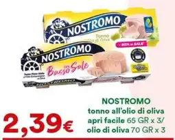 Supermercati Pasquale Prisco Nostromo tonno all'olio di oliva offerta