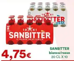 Supermercati Pasquale Prisco Sanbitter bianco/rosso offerta