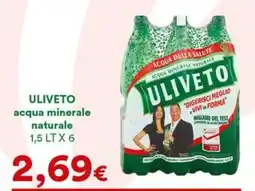 Supermercati Pasquale Prisco Uliveto acqua minerale naturale offerta