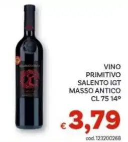 Vivo Supermercati Vino Primitivo Salento IGT Masso Antico offerta