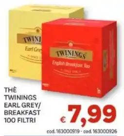 Vivo Supermercati Thè Twinings Earl Grey/Breakfast offerta