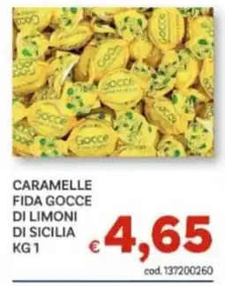 Vivo Supermercati Caramelle Fida Gocce di Limoni di Sicilia offerta