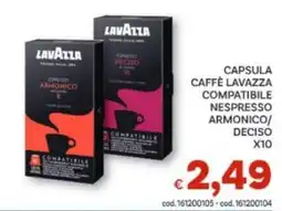 Vivo Supermercati Capsula caffè Lavazza compatibile Nespresso Armonico/Deciso offerta
