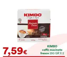 Supermercati Pasquale Prisco Kimbo caffè macinato fresco offerta