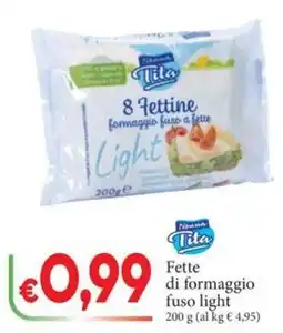 D'Italy Fette di formaggio fuso light offerta