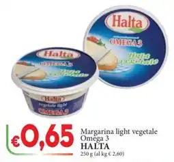 D'Italy Margarina light vegetale Omega 3 Halta offerta