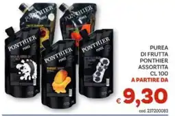 Vivo Supermercati Purea di frutta Ponthier offerta