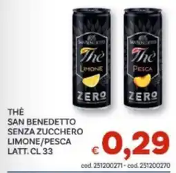 Vivo Supermercati Thè San Benedetto senza zucchero offerta