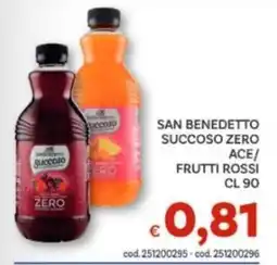Vivo Supermercati San Benedetto Succoso Zero offerta