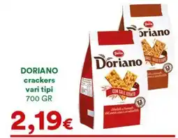 Supermercati Pasquale Prisco Doriano crackers vari tipi offerta