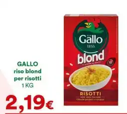 Supermercati Pasquale Prisco Gallo riso blond per risotti offerta
