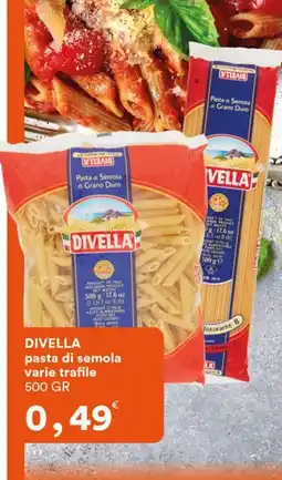 Supermercati Pasquale Prisco Divella pasta di semola varie trafile offerta