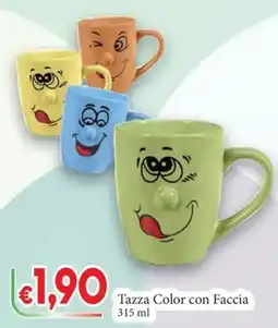 D'Italy Tazza Color con Faccia offerta