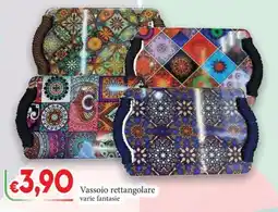 D'Italy Vassoio rettangolare varie fantasie offerta
