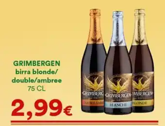 Grimbergen birra blonde
