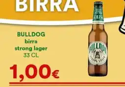 Supermercati Pasquale Prisco Bulldog birra strong lager offerta