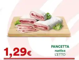 Supermercati Pasquale Prisco Pancetta rustica offerta