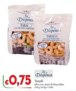 D'Italy Taralli olio evo, semi di finocchio offerta