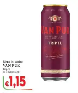 D'Italy Birra in lattina Van Pur Tripel offerta
