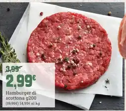 Banco Fresco Hamburger di scottona offerta