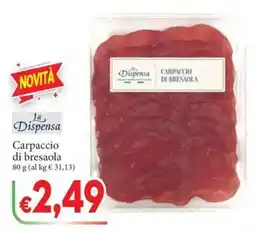 D'Italy Carpaccio di bresaola offerta
