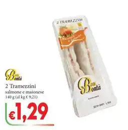 D'Italy Tramezzini salmone e maionese Bon Bontà offerta