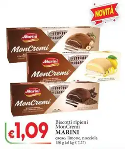 D'Italy Biscotti ripieni MonCremi MARINI offerta
