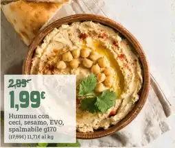 Banco Fresco Hummus con ceci, sesamo, EVO offerta