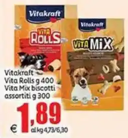 Elite Vitakraft Vita Rolls e Vita Mix biscotti assortiti offerta