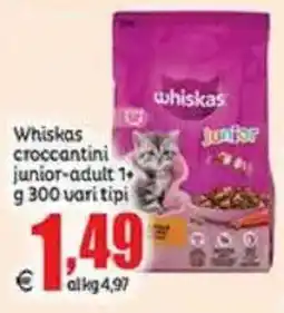 Elite Whiskas croccantini junior-adult offerta