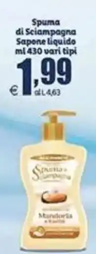 Elite Spuma di Sciampagna Sapone liquido offerta