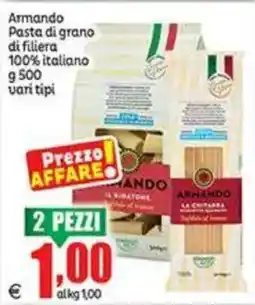 Elite Armando Pasta di grano di filiera offerta