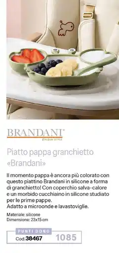 Stanhome Piatto pappa granchietto Brandani offerta