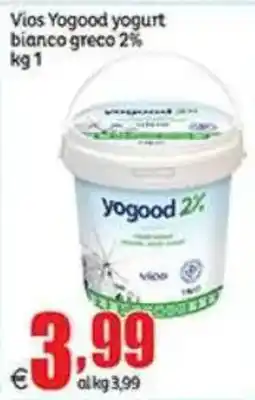 Elite Vios Yogood yogurt bianco greco 2% offerta
