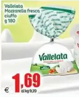 Elite Vallelata Mozzarella fresca ciuffo offerta