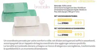 Stanhome Set asciugamani Braccialini offerta
