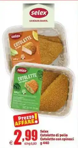 Elite Selex Cotolette di pollo offerta