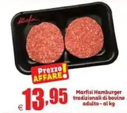 Elite Marfisi Hamburger tradizionali di bovino adulto offerta