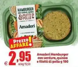 Elite Amadori Hamburger con verdure, quinoa e filetti di pollo offerta