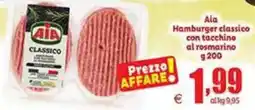Elite Aia hamburger classico con tacchino al rosmarino offerta